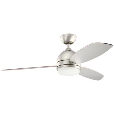Kichler 52"  Vassar Brushed Nickel Led Ceiling Fan With Wall Control