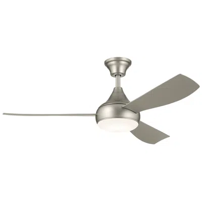 Kichler 54"  Ample Brushed Nickel Led Outdoor Ceiling Fan With Remote