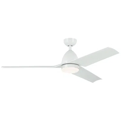 Kichler 54"  Fit White Led Outdoor Ceiling Fan With Remote