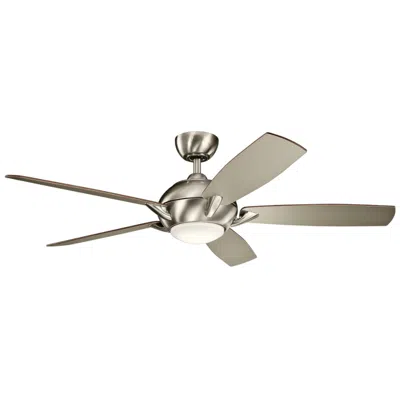 Kichler 54"  Geno Brushed Stainless Steel Led Ceiling Fan With Remote
