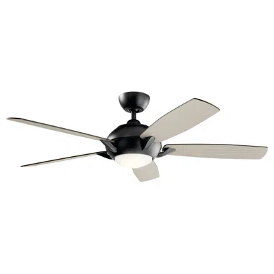 Kichler 54"  Geno Satin Black Led Ceiling Fan With Remote