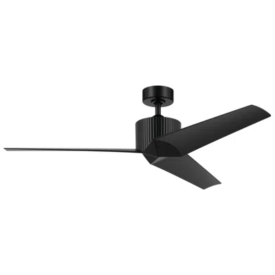 Kichler 56"  Almere Satin Black Indoor Ceiling Fan With Wall Control
