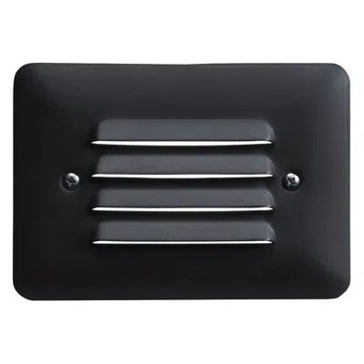 Kichler 5"w Louvered 1-watt 2700k Led Black Step Light