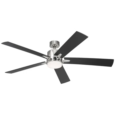Kichler 60"  Lucian Elite Xl Polished Nickel Led Fan With Wall Control