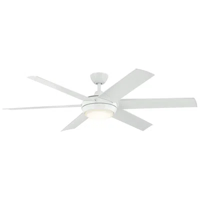 Kichler 60"  Mint White Led Light 6-blade Ceiling Fan