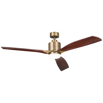 Kichler 60"  Ridley Ii Brass Indoor Led Ceiling Fan With Wall Control