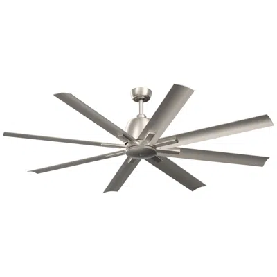 Kichler 65"  Breda Brushed Nickel Outdoor Ceiling Fan With Remote