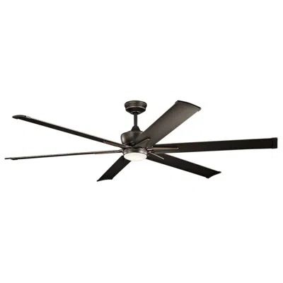 Kichler 80"  Szeplo Ii Bronze Wet Rated Led Large Fan