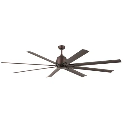 Kichler 84"  Breda Satin Bronze Large Outdoor Ceiling Fan With Remote