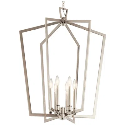 Kichler Abbotswell 24 3/4" Wide Polished Nickel 6-light Pendant