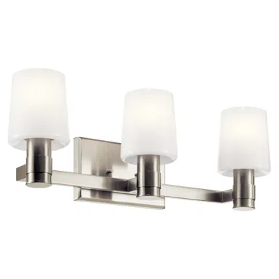 Kichler Adani 24 Inch 3 Light Vanity In Brushed Nickel
