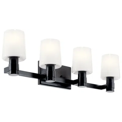 Kichler Adani 30" Wide 4-light Black Finish Vanity Bath Light