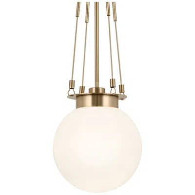 Kichler Albers 10.5 Inch 1 Light Pendant In Champagne Bronze