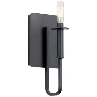 Kichler Alden 11 1/2"h Black Metal Candle-style Wall Sconce