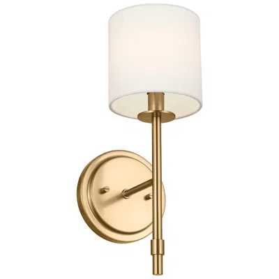 Kichler Ali 14" High Brushed Natural Brass Wall Sconce
