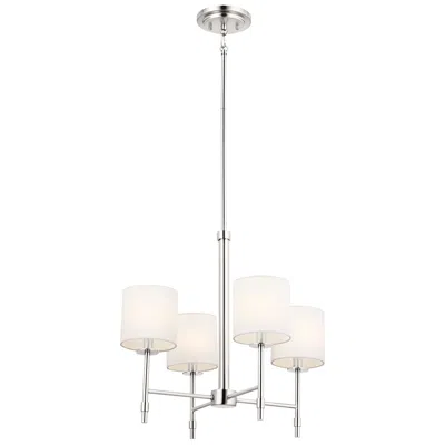 Kichler Ali 20" Wide Polished Nickel 4-light Chandelier