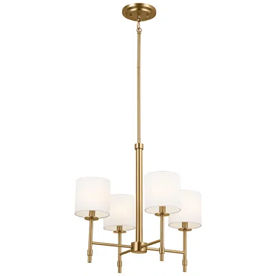 Kichler Ali 20"w Brushed Natural Brass 4-light Chandelier