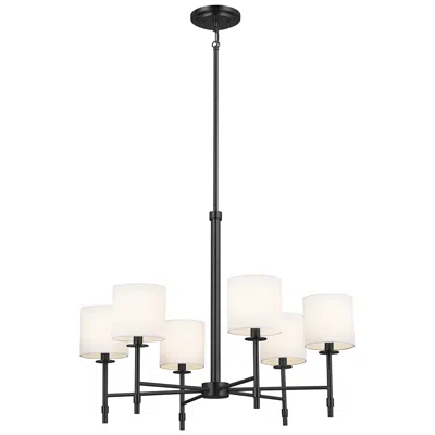 Kichler Ali 28" Wide Black 6-light Chandelier