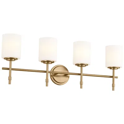 Kichler Ali 32 1/2" Wide Brushed Natural Brass 4-light Bath Light