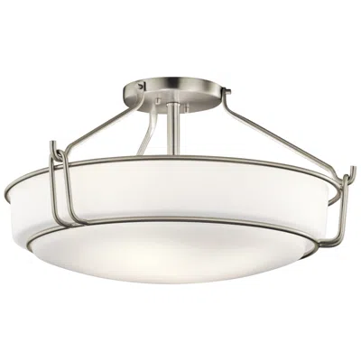 Kichler Alkire 22" Wide Round Dome Brushed Nickel Ceiling Light