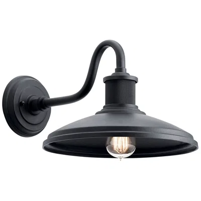 Kichler Allenbury 9" High Industrial Textured Black Outdoor Wall Light