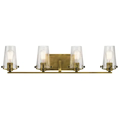 Kichler Alton 33 3/4" Wide Natural Brass 4-light Bath Light