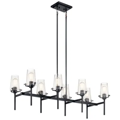 Kichler Alton 46" Wide Black 8-light Linear Chandelier