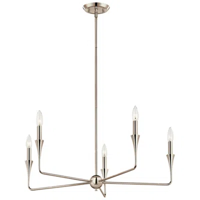 Kichler Alvaro 30 1/4" Wide 5-light Polished Nickel Chandelier