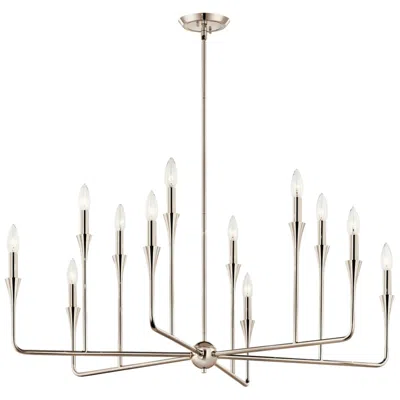 Kichler Alvaro Polished Nickel Chandelier 12lt