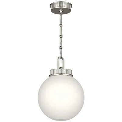 Kichler Andorra 11" 1 Light Pendant In Polished Nickel