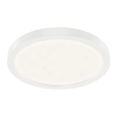 Kichler Ara 9 1/4" Round White Modern Led Flush Mount Ceiling Light