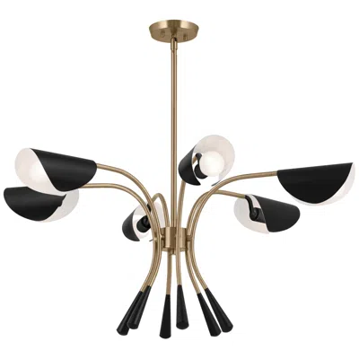 Kichler Arcus 39 1/4"w Champagne Bronze 6-light Chandelier