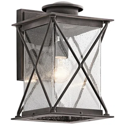 Kichler Argyle 15" High Weathered Zinc Outdoor Wall Light