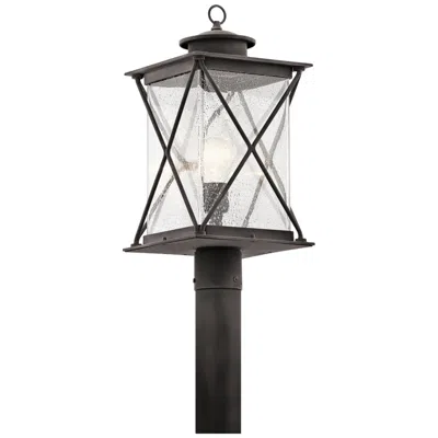 Kichler Argyle 19 1/2"h Weathered Zinc Outdoor Post Light