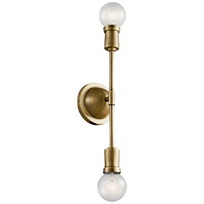Kichler Armstrong 16 3/4" High Natural Brass 2-light Wall Sconce