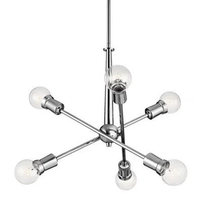 Kichler Armstrong 20" Wide Chrome 6-light Sputnik Chandelier