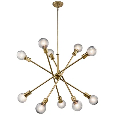 Kichler Armstrong 47" Wide Natural Brass Sputnik Chandelier