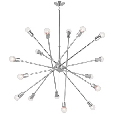 Kichler Armstrong 63"w Chrome 16-light Sputnik Chandelier