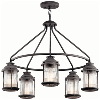 Kichler Ashland Bay 26" Wide Bronze Outdoor Chandelier