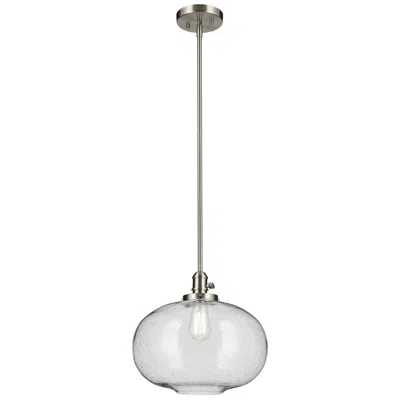 Kichler Avery 14 1/2" Wide Brushed Nickel Clear Glass Globe Pendant
