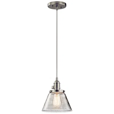 Kichler Avery 8" Wide Brushed Nickel Mini Pendant