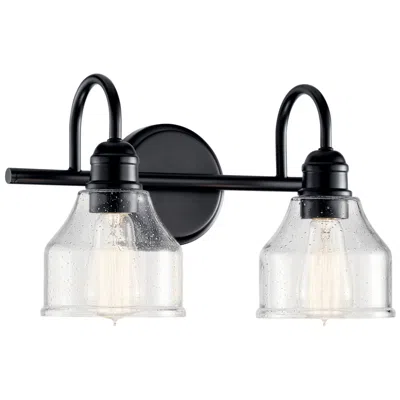 Kichler Avery 9 1/2" High Black 2-light Wall Sconce