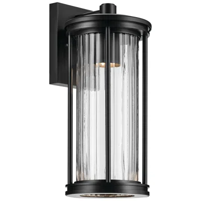 Kichler Barras 16" 1-light Outdoor Darksky Black Wall Sconce