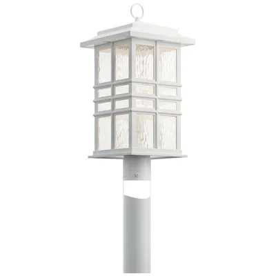 Kichler Beacon Square 20.5-in White Craftsman Outdoor Light Post Lantern
