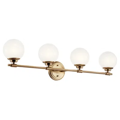 Kichler Benno 34" Wide Champagne Bronze 4-light Bath Light