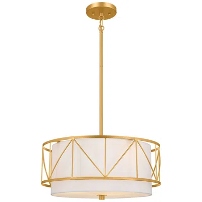 Kichler Birkleigh 18" Wide Classic Gold 3-light Pendant Light