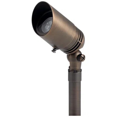 Kichler Boxer 2 1/2"h Brass Outdoor Spot Light W/ Adjustable Cowl