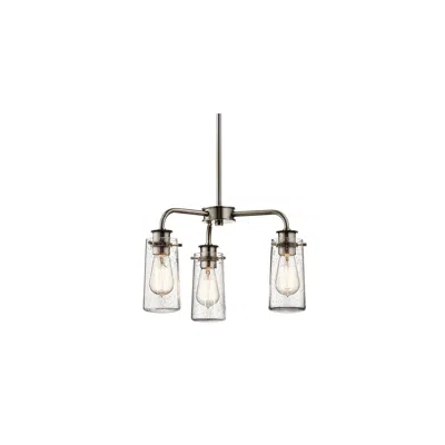 Kichler Braelyn 18" Wide Classic Pewter 3-light Chandelier