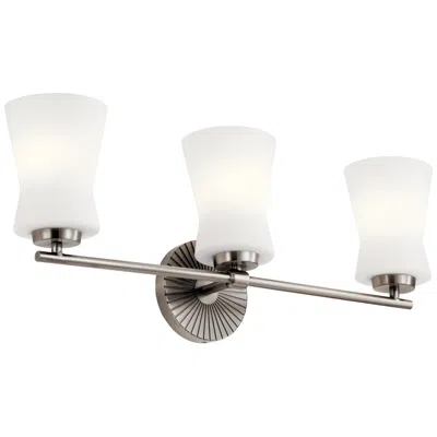 Kichler Brianne 24 1/2"w 3-light Classic Pewter Bath Light