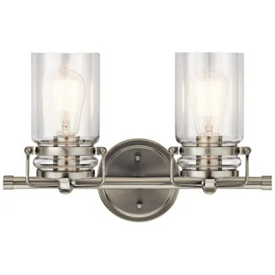 Kichler Brinley 10" High Brushed Nickel 2-light Wall Sconce